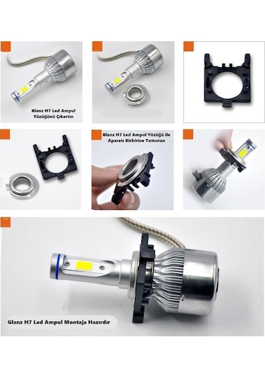 Glanz Ford Focus 3 H7 Led Xenon Sabitleme Aparatı