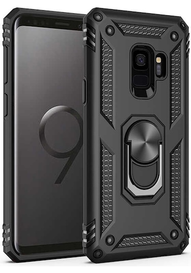 Zore Galaxy Uyumlu S9 Kılıf Msra Vega Kapak - Siyah Siyah