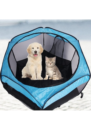 Geeroyoo Taşınabilir Katlanabilir Suya Dayanıklı Çıkarılabilir Evcil Hayvan Oynama Hücresi