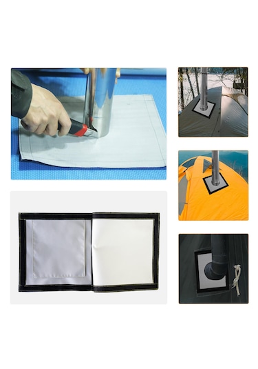 Kamp Çadırı Soba Bacası Çıkışı 2 Katlı 30x30cm