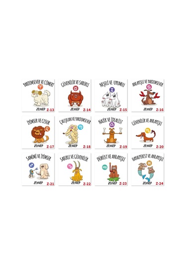 Kişiye Özel Burç Temalı Türk Kahve Fincanı, Doğum Günü Hediyesi Z1 Serisi Beyaz