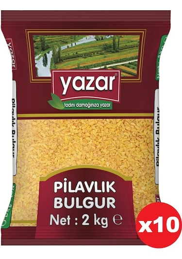 Yazar Pilavlık Bulgur 10 x 2 KG