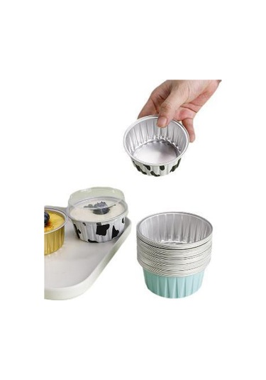 Yuntech01 Renkli Kapaklı Alüminyum Folyo Kase - Hava Fritözü Ve Fırın İçin Tek Kullanımlık/tekrar Kullanıma Uygun, Pembe, 100 Adet