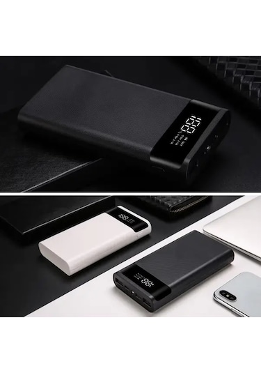 Boatshop1 Mavi 1 Bilgisayar 4x18650 15000mah Cift Usb Cikisli Tasinabilir Dayanikli Pil Kutusu Guc Kaynagi