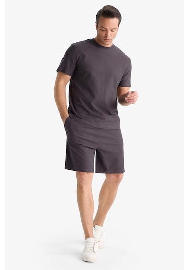 DeFacto %100 Pamuk Relax Fit Twill Dokulu Cepli Şort E2590AX25SMAR223 DeFacto %100 Pamuk Relax Fit Twill Dokulu Cepli Şort E2590AX25SMAR223