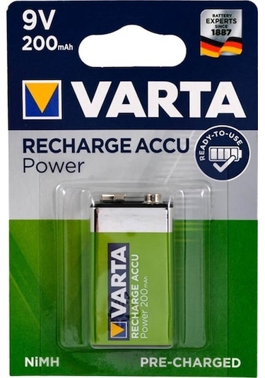 VARTA 9 VOLT 200 MAH ŞARJLI PİL