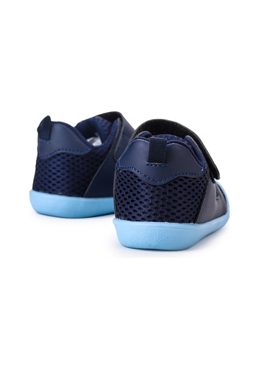 Kiko Kids Puppies Cırtlı Erkek Bebek İlk Adım Panduf Ayakkabı Lacivert
