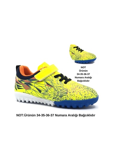Cool Messi Profesyonel Çocuk Halısaha Ayakkabısı Sarı