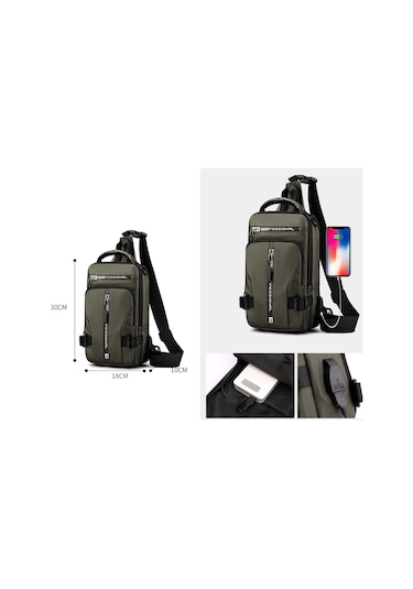 Haoshuai Hs1100-13 Omuz Çantası - Gri Standart