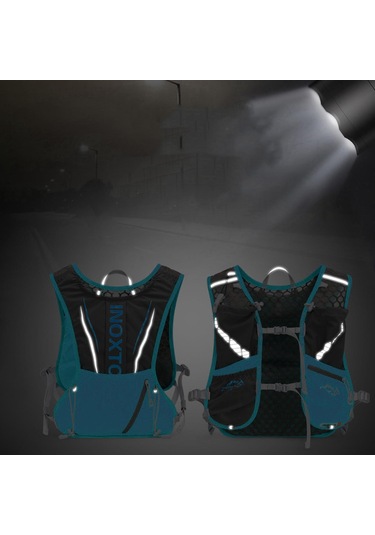 Suntek Hidrasyon Paketi Yeleği, Ayarlanabilir Koşu Takımı Mavi