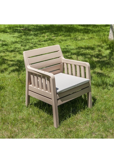 Lara 1+1+S Bahçe Takımı  Balkon - Bahçe - Teras  Mobilyası / Capp Kahverengi