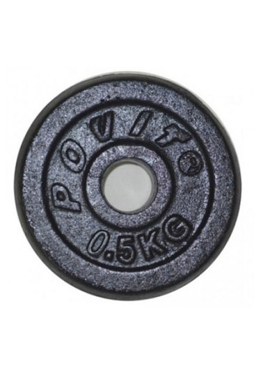 Povit Demir Döküm Plaka Ağırlık 0,5 Kg. Siyah Lks25