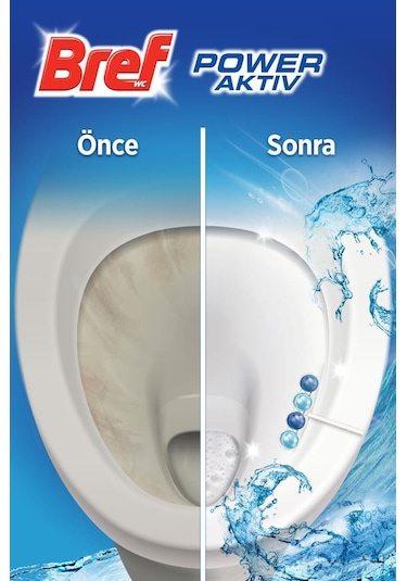 Bref WC Power Aktiv Duopack Katı Tuvalet Bloğu Okyanus 5 x 2'li Paket