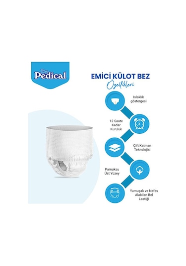 Dr.pedical Emici Külot Hasta Bezi M-medium Beden 90 Adet M