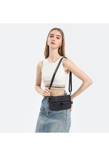 Metalik Kumaş Minik Boy Smart Bags Postacı Kadın Çantası 1191