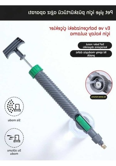 Ankatek İçecek Şişesi Spreyli Ağız Aparatı, Bitki Sulama Spreyi, Gri Renkli Pet Şişe Başlığı Gri Gri