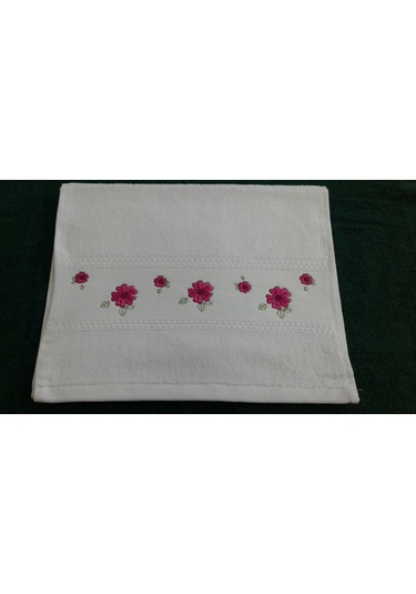 Soley Gardenya Nakışlı Mutfak Havlusu 6 Lı Pembe