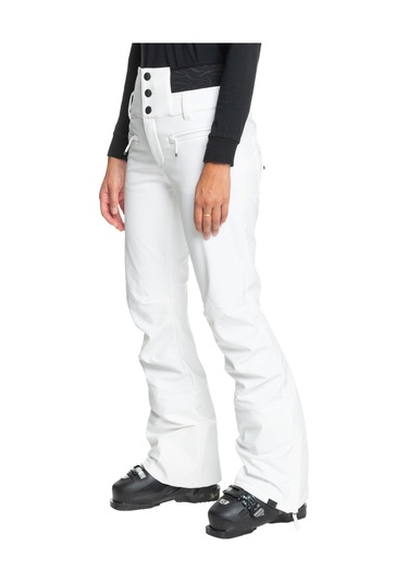 Roxy Kadın Snowboard Pantolonu Rising High Beyaz Beyaz Beyaz