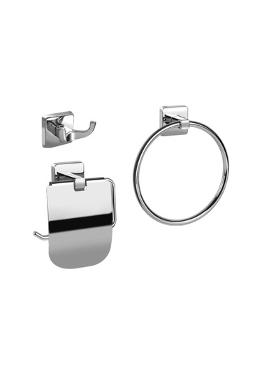 Mesateknik Milet Serisi Krom Banyo Aksesuar Seti 3'lü Krom