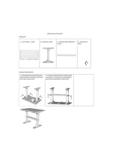 Ahşap Bahçe Masası Yemek Masası 110x63 Cm Kahverengi