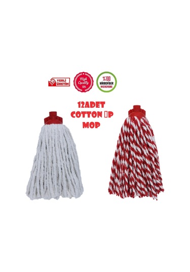Safir Wermoplast Cotton İp Mop 12 Adet