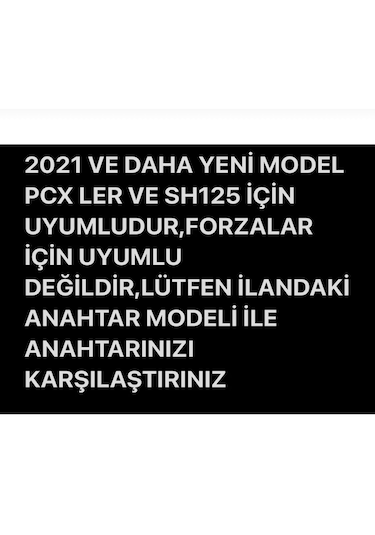 Honda Pcx 2021+ Üstü Model Uyumlu Anahtar Kılıfı Forza Için Uymaz