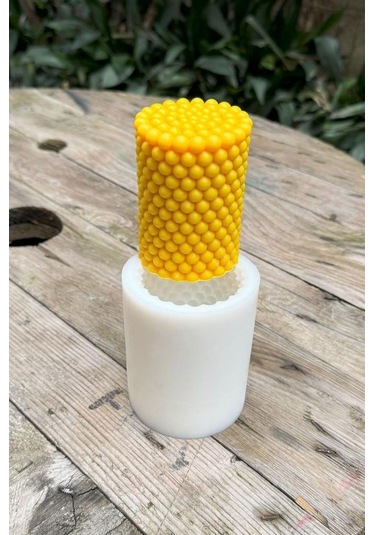 Bubble Silindir Tekli Mum Kalıbı Silikon