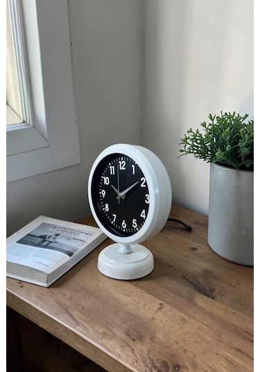 Büro Ev Ofis Hediyesi İçin 20x25cm Beyaz Dekoratif Masa Saati Diğer