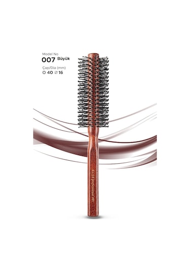 Elsa Professional 007 İnce Fön Fırçası 3'lü