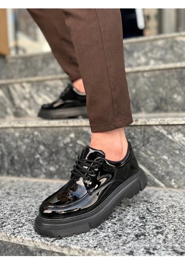 Kb-x6 Kuback Kömür Rugan Günlük Erkek Ayakkabı Kömür25