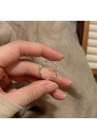 Kadınlar İçin Özel Olarak Tasarlanmış Benzersiz Düz Bantlı Yüzük No.30 Çok Renkli