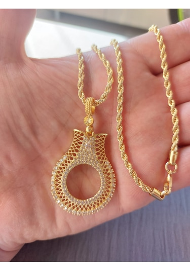 Çeyrek Gram Uyumlu 22ayar Altın Kaplama Kolye 60cm 3mm Altın