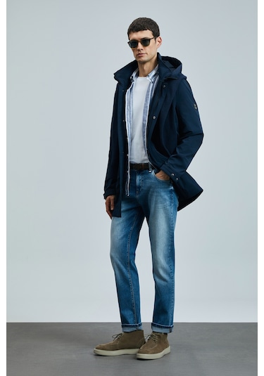 Lufian Mattıas Smart Jean Erkek Pantolon Slim Fit Mavi Mavi 111200189100300 Mavi