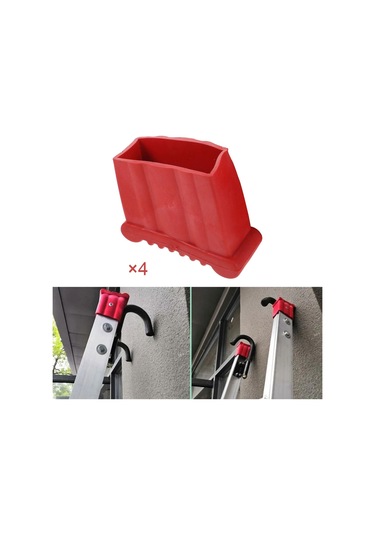 Homyl 4 Adet Merdiven Kaymaz Ayak Mat Yastık Yedek 7,2x2,8-cm