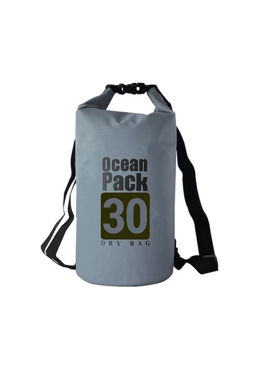 "30l Çift Omuzlu Pvc Su Geçirmez Sırt Çantası - Kamp, Yüzme Ve Doğa Sporları İçin" Çok Renkli Çok Renkli