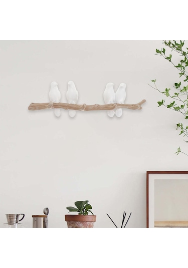 Suntek Duvara Monte Reçine Coat Robe Kanca Kuşlar Ağaç Dalı Diğer