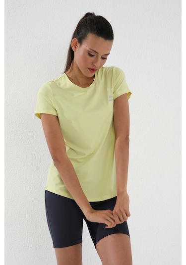 Tommy Life Limon Basic Kısa Kol Standart Kalıp O Yaka Kadın T-shirt - 97144 Limon Sarı
