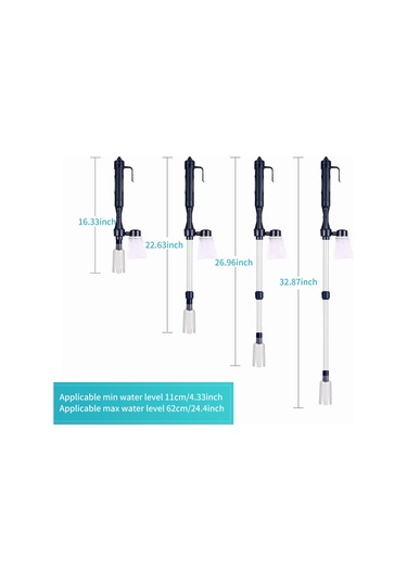 Xindoker Akvaryum Su Değiştirme Pompası - 3'ü 1 Arada Otomatik Kum Temizleyici Ve Filtreli