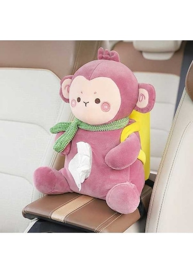 Createtech Sevimli Peluş Saklama Kutusu - Ofis, Ev, Araba İçin Martı Desenli Martı