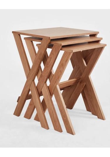 Cross 3'lü Zigon Sehpa