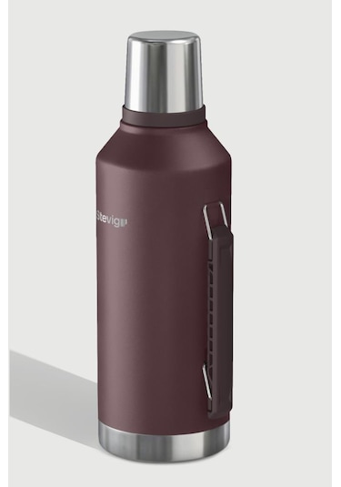 Stevig 1 Camper Klasik Kulplu Sızdırmaz Çelik Termos 2.2 Lt Dark Plum St-262 Bordo