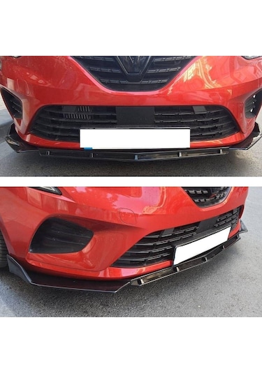 Renault Clio 5 Ön Tampon Altı Lip 3 Parça 2019-2022