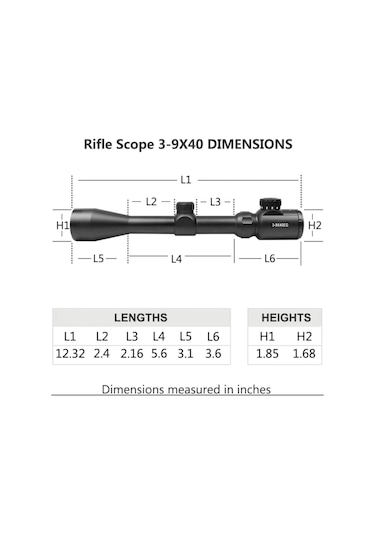 3-9x40 Eg Tüfek Dürbünü