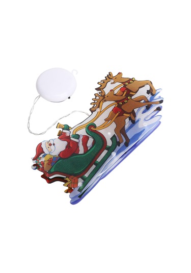 Shineyee Ayrıntılı Geyik Figürlü Noel Dekorasyon Işığı - 10 Led Isınma Işığı, Süction Cup Ve Kanca İle Cam/ayna/çini Üzerine Monte Edilebilir, Aaa Pil Gerekli Pil Yok Diğer