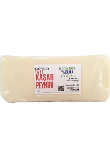 Niyazibey Çiftliği Doğal Taze Kaşar Peyniri 1 KG