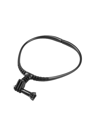 Gopro Aksiyon Kameraları İçin Puluz Tembel Ayarlanabilir Boyun Braketi Siyah