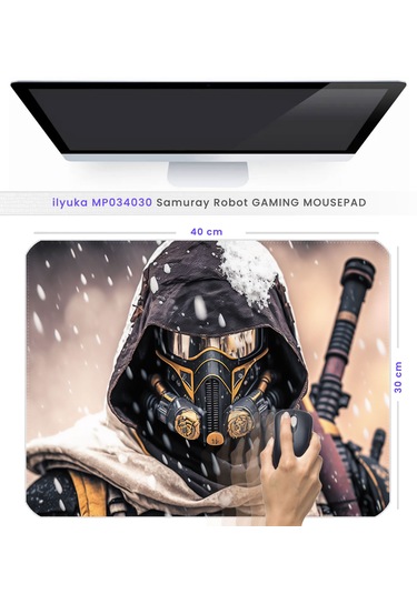 40x30cm Gaming Oyuncu Mousepad Samuray Robot Mp034030