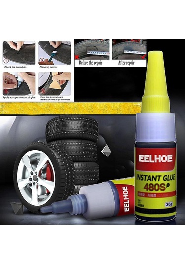 Ranyeek Lastik Tamir Jeli: Hızlı Tamir Ve Kürleme Özelliği İle Bisiklet, Araba Lastikleri İçin Sıcaklık Ve Suya Dayanıklı 20 Ml