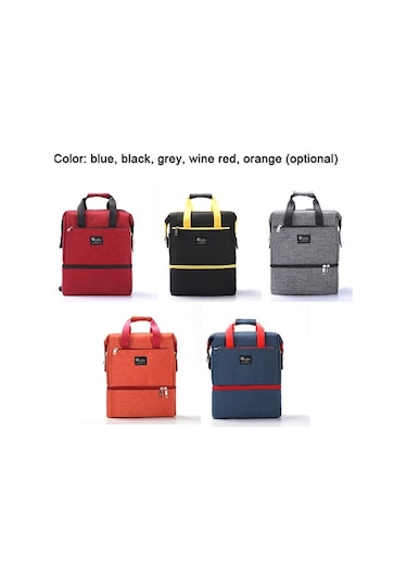 Novahub Hamile-emzirme Fermuarlı Çanta, Seyahat Sırt Çantası Mavi