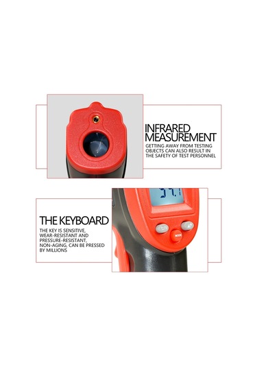Wintact Wt320 -50 Derece C 380 Derece C El Taşınabilir Dış Mekan Temassız Dijital Kızılötesi Termometre